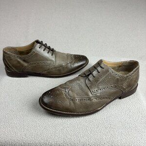 Florsheim Finley Lace Oxford Shoes Men’s 10.5  11171 Wingtip Gray